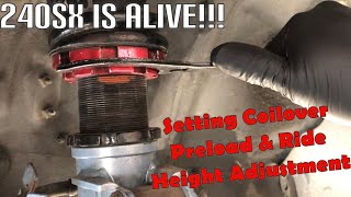 240sx  S13 Adjusting preload amp ride height [upl. by Butcher]