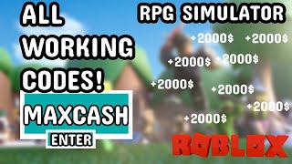 RPG SIMULATOR CODES ROBLOX [upl. by Neelrad]