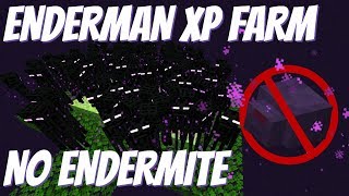 Ender Ender Farm XP Farm Tutorial NO ENDERMITE NEEDED Minecraft Endermen Farm 1144 amp 115 EASY [upl. by Cayla]