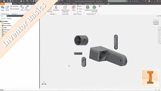 Inventor 101 Placing and Orienting Parts in an Assembly [upl. by Eanehs]