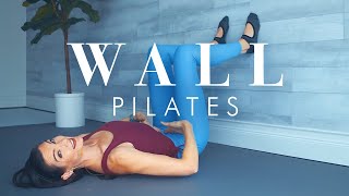 Beginner amp Senior Wall Pilates Workout  Core amp Lower Body  Knee amp Wrist Friendly [upl. by Romalda157]