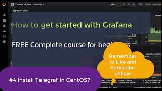 4 Grafana Monitoring  FREE Beginner course  Install Telegraf [upl. by Aeret]