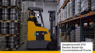 Jungheinrich® Electric StandUp Counterbalanced Lift Trucks [upl. by Lledra]