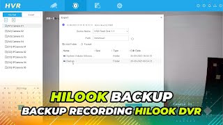 How to Backup Hilook CCTV DVR Recordings to USB [upl. by Ahearn]