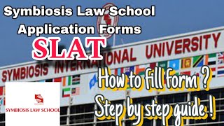 Symbiosis SLAT 2024 Forms Out  How to fill form step by step guideSymbiosis Law School PuneNoida [upl. by Fawna]