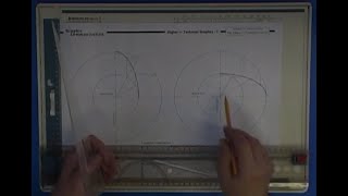 How to draw Ellipses using technical drawing boards Higher Graphics [upl. by Derry]