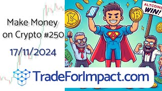 Make money on crypto 250 Youll be a Hero 😱🙌🤝🤑 trading bitcoin [upl. by Heidy287]