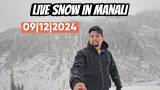 Manali Snow Update  Manali Latest Update  Manali Today  Snow in Manali  Manali 9 12 2024 [upl. by Areyk214]