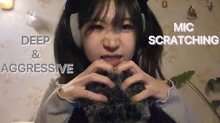 ASMR 30 mins Deep amp Aggressive Mic Scratchingturn your volume down before clicking on⚠️ [upl. by Ariaz]