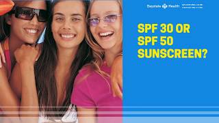 SPF 30 or SPF 50 Sunscreen Does the number make a difference in preventing sunburn and skin cancer [upl. by Monreal118]