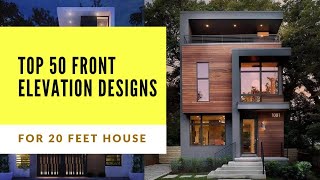 Best 20 Feet Front Elevation  Modern Elevation Design Ideas For Small House [upl. by Aramit355]