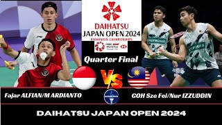 QUARTER FINAL  F ALFIANM ARDIANTO INA vs GOH S FN IZZUDDIN MASMD DAIHATSU Japan Open 2024 [upl. by Medeah814]