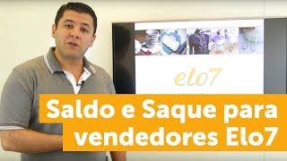 Saldo e Saque para Vendedores do Elo7 [upl. by Drewett]