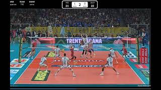 Trento Serve VS Perugia Side Out 10 27 2024 5th [upl. by Lraed]