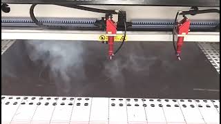 rubber paper Fabric leather 1325 Co2 Laser Cutting Machine [upl. by Accalia]