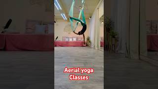 Aerial one ankle hang  how to do ankle hang on hammock backflip foamroller movementjoints [upl. by Rotciv]