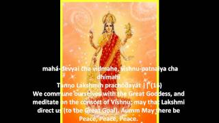 Sri SuktamSubtitles Vedic Hymn for Prosperity [upl. by Blaseio380]