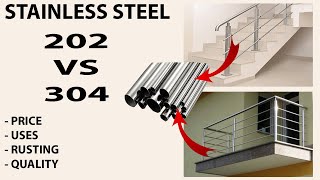 202 VS 304 Stainless Steel ka USE COST RUSTING QUALITY TEST Which is BETTER  Thekedar cheating [upl. by Ydollem]