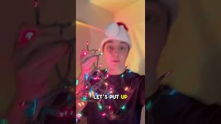 Putting Up Christmas Lights in my Dorm Room [upl. by Buchanan]