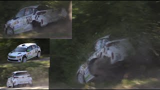 Rally Vyškov 79 2024  Crash action and mistakes [upl. by Llenet]