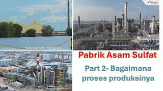 Part 2 Pabrik asam sulfat Proses Produksi dari bahan baku sulfur Belerang [upl. by Naitsirc456]