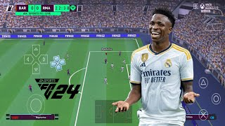 EA SPORTS FC 24 PPSSPP MOD ENGLISH VERSION LATEST UPDATE PES 2024 PSP CAMERA PS5 [upl. by Lipp]