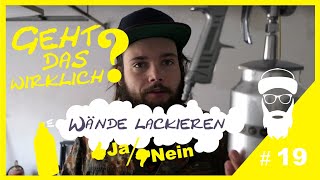 Wie gut  kann man Wände mit einer Lackierpistole lackieren [upl. by Dieball]