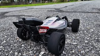 Arrma Typhon Grom First 3S Brushless Speed Run [upl. by Blaze664]