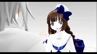 MMD Wadanohara and Sal How to flip the bird [upl. by Wilkison143]