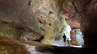 Hocking Hills  Ash Cave  Rock House In The Fall [upl. by Nalorac485]