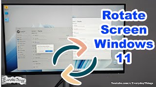 Easy Tutorial How to Rotate Screen in Windows 11 [upl. by Silohcin793]