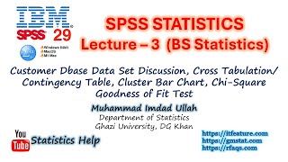 SPSS Lecture 3 BS Statistics Contingency Table and Chi Square Goodness of Fit Urdu [upl. by Anihsit]