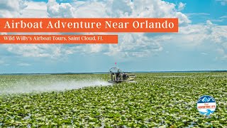 Airboat Adventure Near Orlando with Wild Willy’s Airboat Tour Florida [upl. by Enrique]