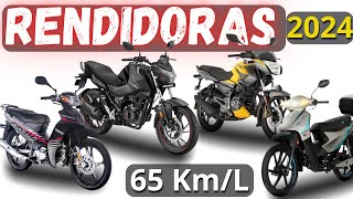 12 MOTOS más ECONÓMICAS Y AHORRADORAS de COMBUSTIBLE en MEXICO 2024 [upl. by Starobin782]