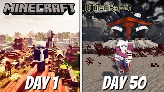 I BECAME GOJOKUNA 50 DAYS JUJUTSU KAISEN MINECRAFT GOJO AS SUKUNAS VESSEL [upl. by Queena]