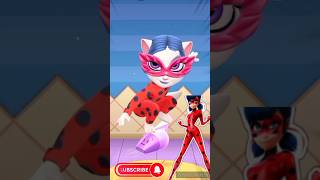 Bloom and Ledybug Trend By My Talking Angela 2 short trend mukbang ledybug angela2 catnap [upl. by Dolly794]