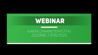 WEBINAR Karta charakterystyki zgodna z rozporządzeniem 8782020 UE [upl. by Fugate]