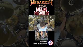 MEGADETH  TAKE NO PRISONERS  DRUM COVER shorts 08 [upl. by Annaili211]