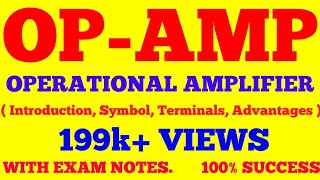 OPAMP BASICS  INTRODUCTION TO OPERATIONAL AMPLIFIER  OPAMP INTRODUCTION  WITH EXAM NOTES [upl. by Persse]