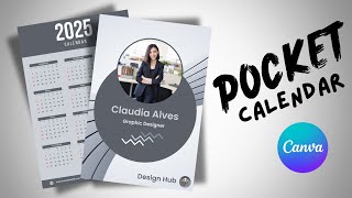 Create Your Own Pocket Calendar in Canva Easy Design Tutorial [upl. by Grobe594]