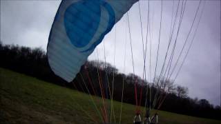 Parapente  Eaux puiseaux Sainte Colombe 10  17 mars 2017 [upl. by Biron]