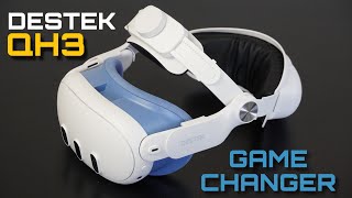 DESTEK QH3 Review for Meta Quest 3  DESTAK HEAD STRAP full Review [upl. by Naiditch328]