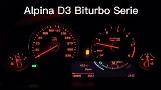 Alpina D3 Biturbo F31 Stage 1 vs Serie 0200kmh DragyRaceboxGPS [upl. by Donough361]