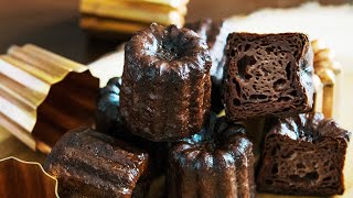 カヌレ・ショコラ How to make Cannelés au chocolat [upl. by Divd]