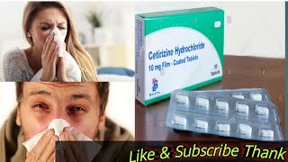 Cetirizine HCI 10mg Anti Allergy Medicine for allergiesالرجی کا مکمل آرام [upl. by Oner]