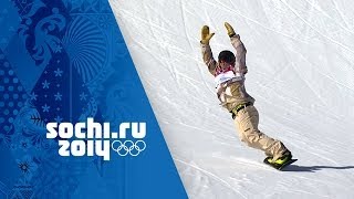 Sage Kotsenburgs Gold Winning Snowboard Slopestyle Run  Sochi 2014 Winter Olympics [upl. by Gronseth]