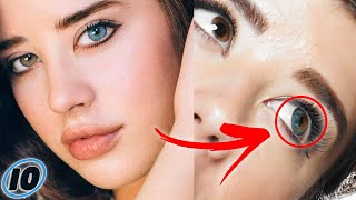 This Model Pretends To Have Heterochromia  Sarah McDaniel [upl. by Anyah]