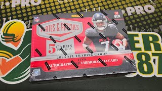 2023 Plates amp Patches Football Box Opening 3 Hits per Box [upl. by Pattie]