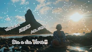 DIA A DIA TAROT ao vivo LEITURA PARA OS SIGNOS VIRGEM ÁRIES E AQUÁRIO ♍️♈️♒️SORTEIO AO VIVO [upl. by Odlaner78]