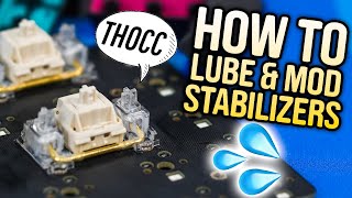 How To Lube Keyboard Stabilizers Consistent Results [upl. by Yhtorod918]